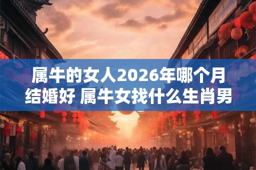 属牛的女人2026年哪个月结婚好 属牛女找什么生肖男人好