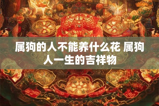 属狗的人不能养什么花 属狗人一生的吉祥物