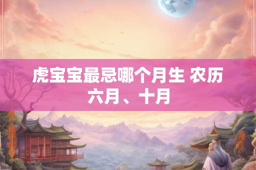 虎宝宝最忌哪个月生 农历六月、十月