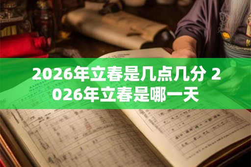 2026年立春是几点几分 2026年立春是哪一天 2026年立春是几点几分 2026年立春是哪一天