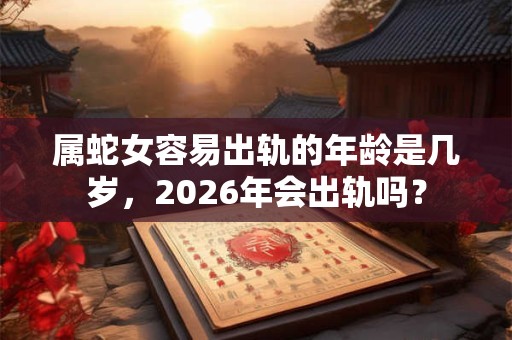 属蛇女容易出轨的年龄是几岁，2026年会出轨吗？