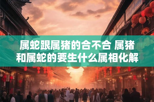 属蛇跟属猪的合不合 属猪和属蛇的要生什么属相化解