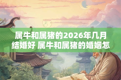 属牛和属猪的2026年几月结婚好 属牛和属猪的婚姻怎么样 属牛和属猪的2026年几月结婚好 属牛和属猪的婚姻怎么样