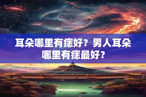 耳朵哪里有痣好？男人耳朵哪里有痣最好？