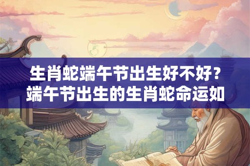 生肖蛇端午节出生好不好？端午节出生的生肖蛇命运如何？