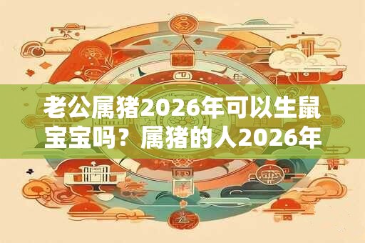 老公属猪2026年可以生鼠宝宝吗？属猪的人2026年运势如何？