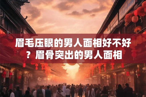 眉毛压眼的男人面相好不好？眉骨突出的男人面相