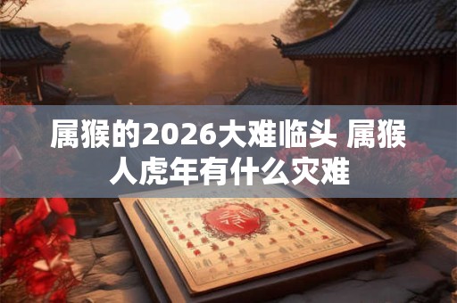 属猴的2026大难临头 属猴人虎年有什么灾难 属猴的2026大难临头 属猴人虎年有什么灾难