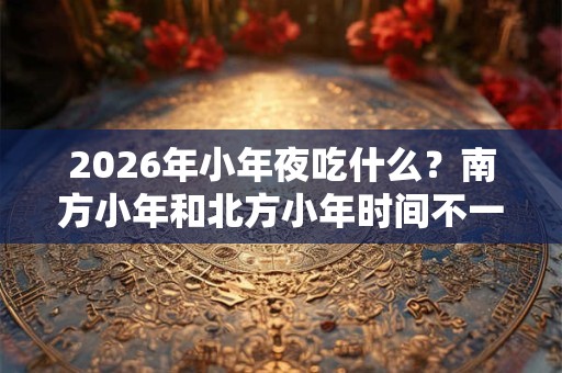 2026年小年夜吃什么？南方小年和北方小年时间不一样？