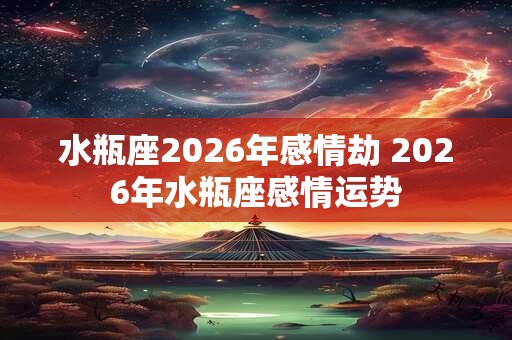 水瓶座2026年感情劫 2026年水瓶座感情运势