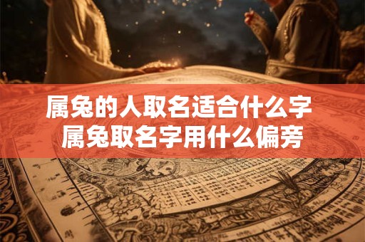 属兔的人取名适合什么字 属兔取名字用什么偏旁