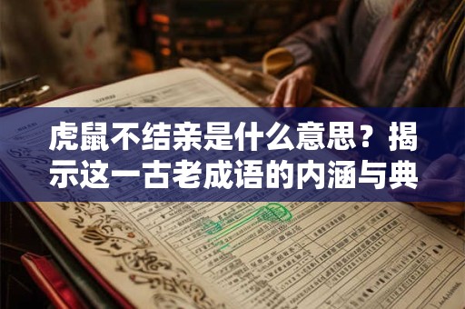 虎鼠不结亲是什么意思？揭示这一古老成语的内涵与典故