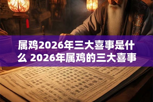 属鸡2026年三大喜事是什么 2026年属鸡的三大喜事是什么