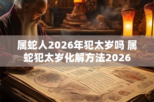 属蛇人2026年犯太岁吗 属蛇犯太岁化解方法2026