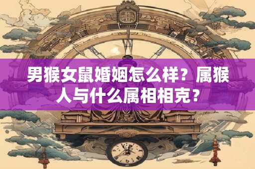 男猴女鼠婚姻怎么样？属猴人与什么属相相克？