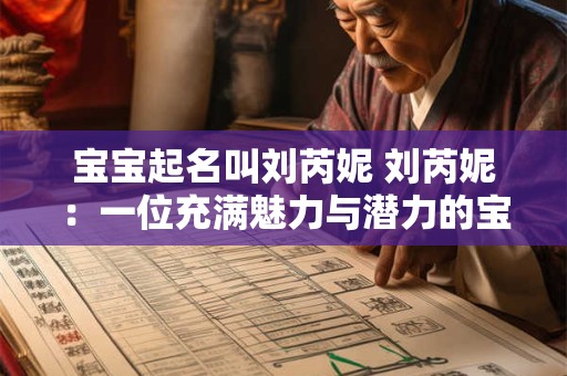 宝宝起名叫刘芮妮 刘芮妮:一位充满魅力与潜力的宝宝 宝宝起名叫刘芮妮 刘芮妮:一位充满魅力与潜力的宝宝