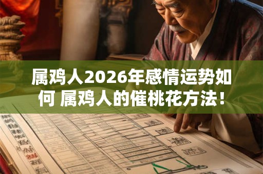 属鸡人2026年感情运势如何 属鸡人的催桃花方法！