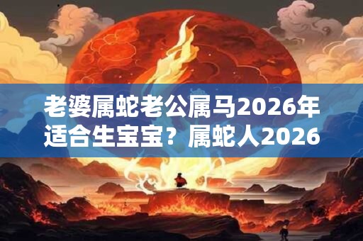老婆属蛇老公属马2026年适合生宝宝？属蛇人2026年婚姻顺利吗？