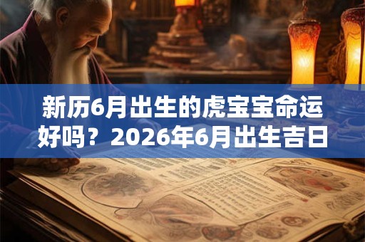新历6月出生的虎宝宝命运好吗?2026年6月出生吉日 新历6月出生的虎宝宝命运好吗?2026年6月出生吉日