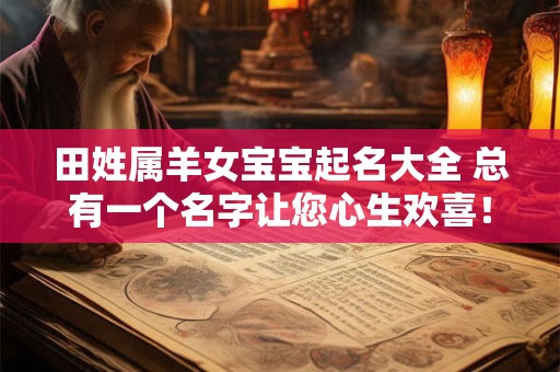 田姓属羊女宝宝起名大全 总有一个名字让您心生欢喜！