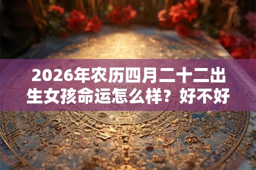 2026年农历四月二十二出生女孩命运怎么样?好不好? 2026年农历四月二十二出生女孩命运怎么样?好不好?