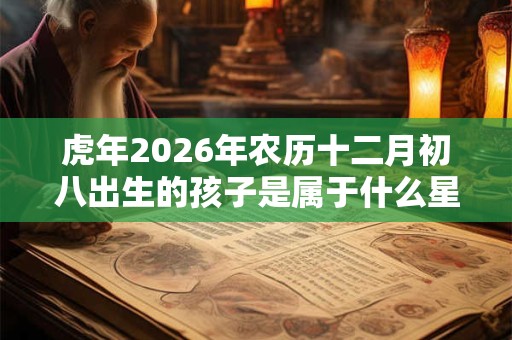 虎年2026年农历十二月初八出生的孩子是属于什么星座？