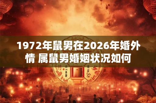 1972年鼠男在2026年婚外情 属鼠男婚姻状况如何