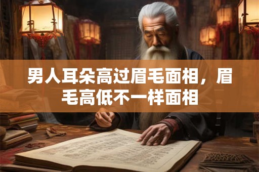 男人耳朵高过眉毛面相,眉毛高低不一样面相 男人耳朵高过眉毛面相,眉毛高低不一样面相