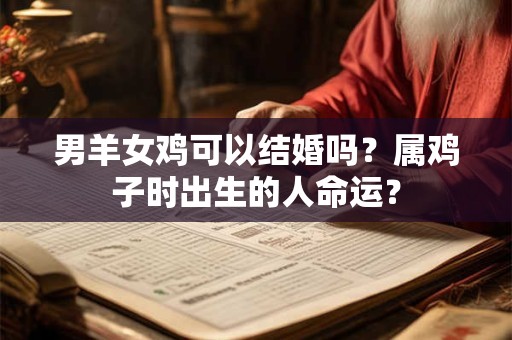 男羊女鸡可以结婚吗？属鸡子时出生的人命运？