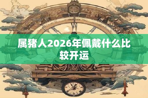属猪人2026年佩戴什么比较开运 属猪人2026年佩戴什么比较开运