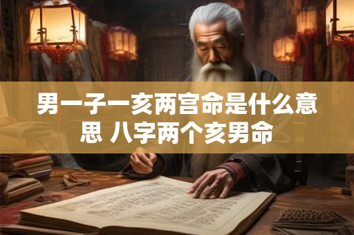 男一子一亥两宫命是什么意思 八字两个亥男命 男一子一亥两宫命是什么意思 八字两个亥男命