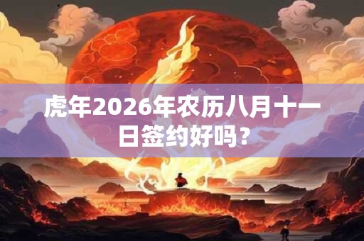 虎年2026年农历八月十一日签约好吗？