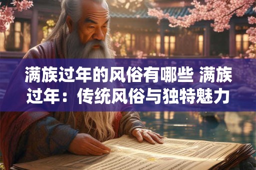 满族过年的风俗有哪些 满族过年:传统风俗与独特魅力的融合 满族过年的风俗有哪些 满族过年:传统风俗与独特魅力的融合