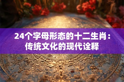 24个字母形态的十二生肖：传统文化的现代诠释