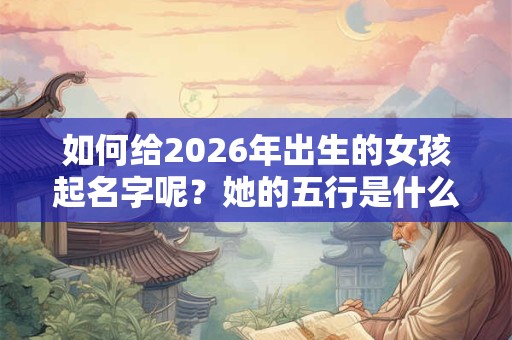 如何给2026年出生的女孩起名字呢？她的五行是什么呢？