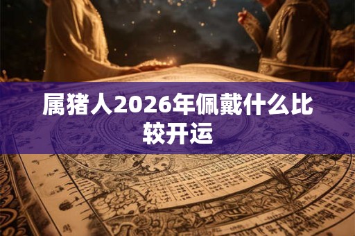 属猪人2026年佩戴什么比较开运