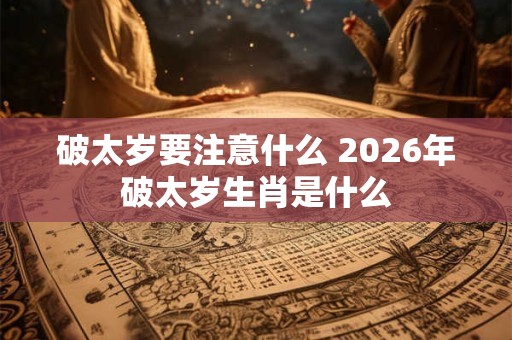破太岁要注意什么 2026年破太岁生肖是什么 破太岁要注意什么 2026年破太岁生肖是什么