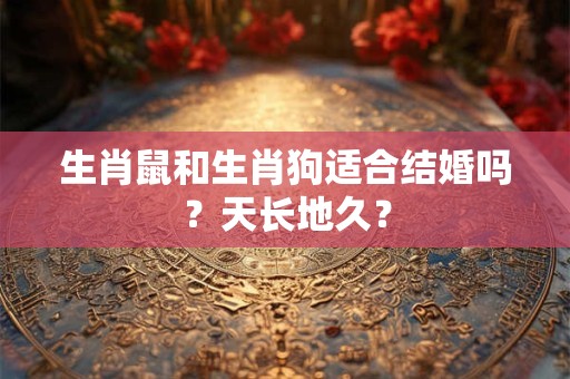 生肖鼠和生肖狗适合结婚吗？天长地久？
