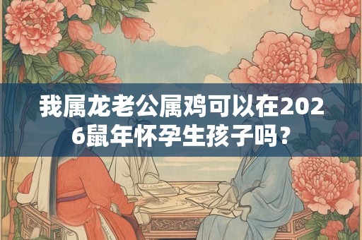 我属龙老公属鸡可以在2026鼠年怀孕生孩子吗？