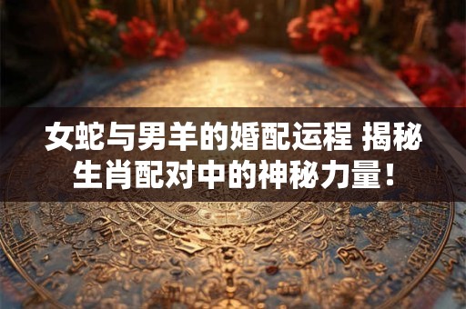 女蛇与男羊的婚配运程 揭秘生肖配对中的神秘力量！