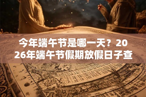 今年端午节是哪一天？2026年端午节假期放假日子查询