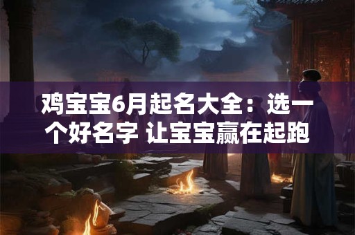 鸡宝宝6月起名大全：选一个好名字 让宝宝赢在起跑线上！