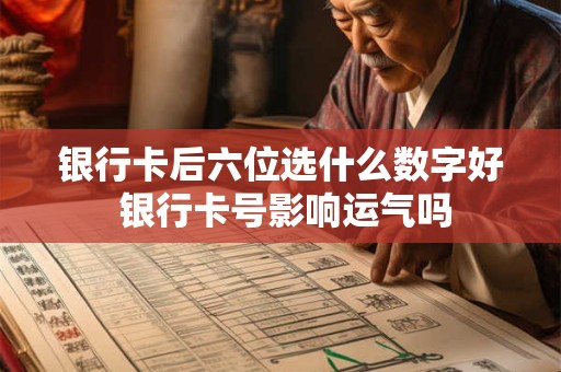 银行卡后六位选什么数字好 银行卡号影响运气吗 银行卡后六位选什么数字好 银行卡号影响运气吗