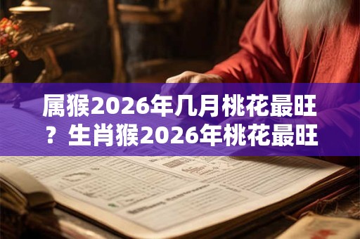 属猴2026年几月桃花最旺?生肖猴2026年桃花最旺的月份 属猴2026年几月桃花最旺?生肖猴2026年桃花最旺的月份