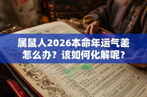 属鼠人2026本命年运气差怎么办？该如何化解呢？