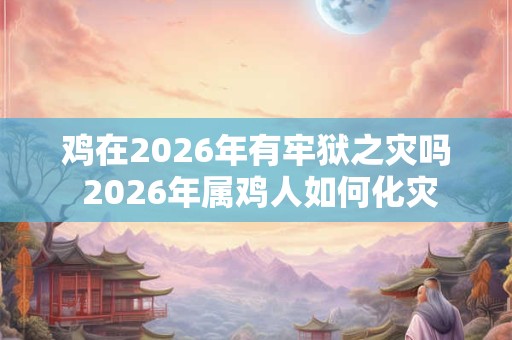 鸡在2026年有牢狱之灾吗 2026年属鸡人如何化灾 鸡在2026年有牢狱之灾吗 2026年属鸡人如何化灾