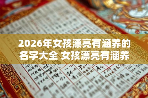 2026年女孩漂亮有涵养的名字大全 女孩漂亮有涵养的名字推荐 2026年女孩漂亮有涵养的名字大全 女孩漂亮有涵养的名字推荐