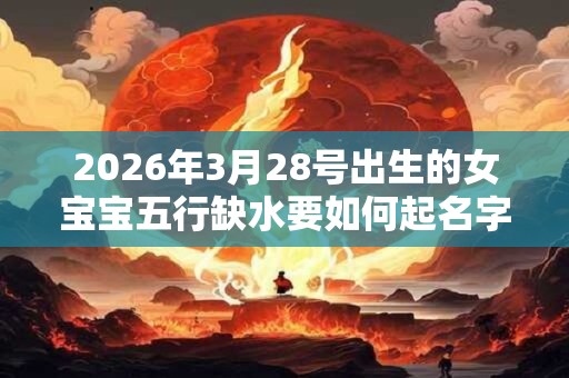 2026年3月28号出生的女宝宝五行缺水要如何起名字 2026年3月28号出生的女宝宝五行缺水要如何起名字
