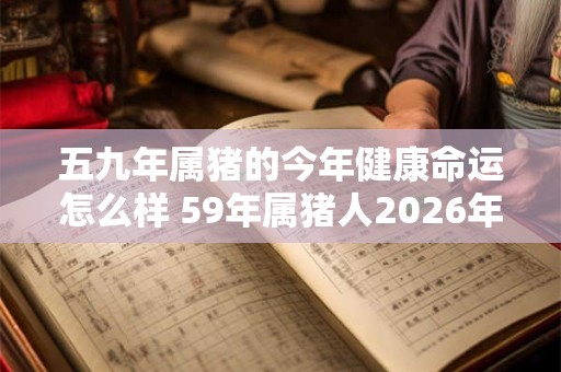 五九年属猪的今年健康命运怎么样 59年属猪人2026年身体状况