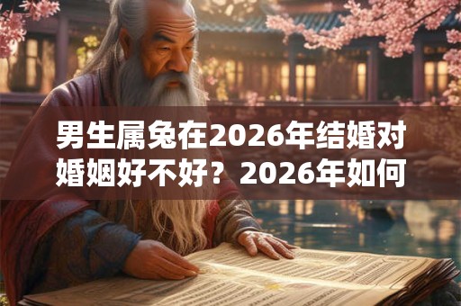 男生属兔在2026年结婚对婚姻好不好？2026年如何改运？